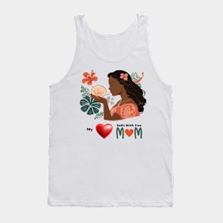 Mothers day, My Heart Sails With You, Mom Tank Top